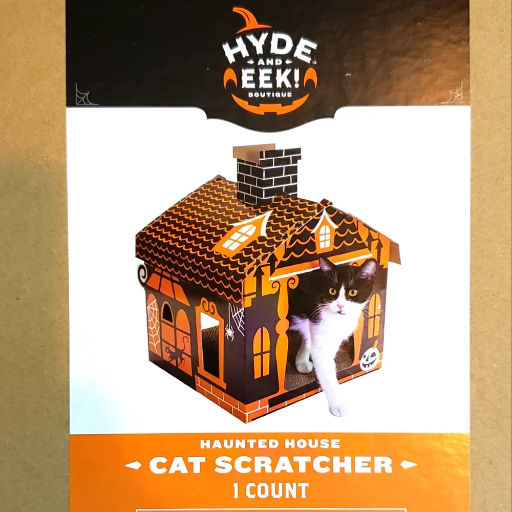 NEW! Haunted House Halloween Cat Scratcher - Hyde & EEK!